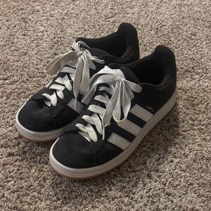Adidas Black and White Campus Sneakers